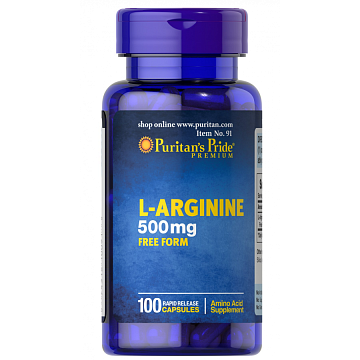 Л-Аргинин Puritan's Pride L-Arginine, 100 капс.