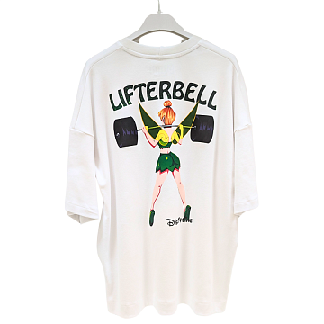 Женская футболка oversize с принтом "Lifterbell", XS-L